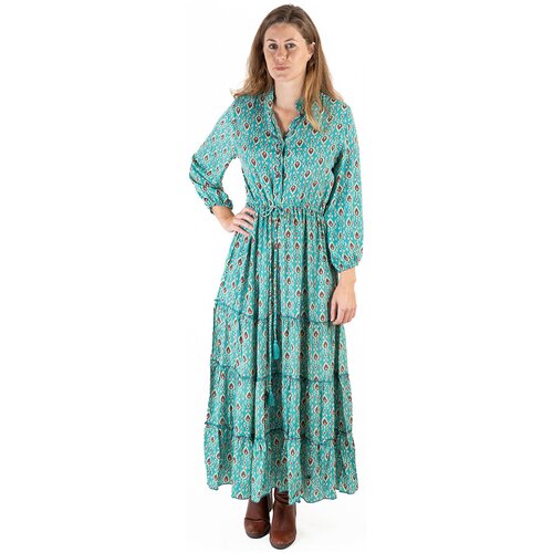 Isla Bonita By Sigris Dolge obleke Dolga Midi Obleka Zelena Cene