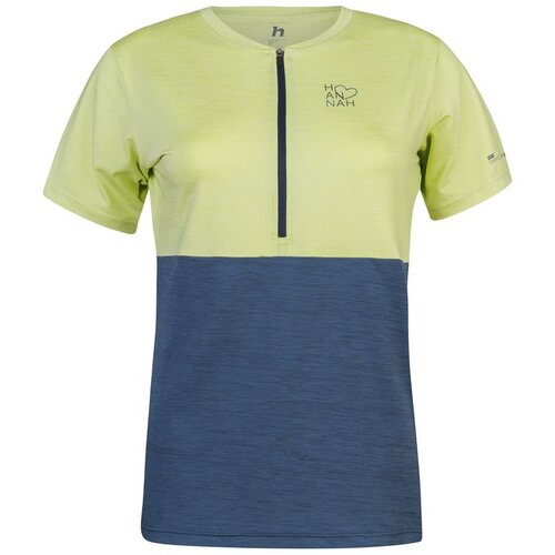 HANNAH Women&amp;#039;s sports T-shirt BERRY sunny lime mel/india ink mel Slike