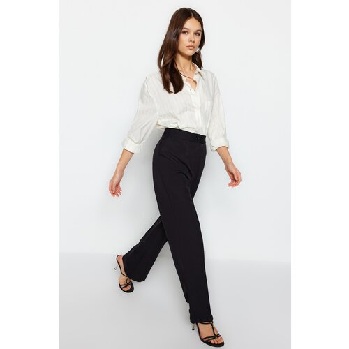 Trendyol Pants - Black - Straight Slike
