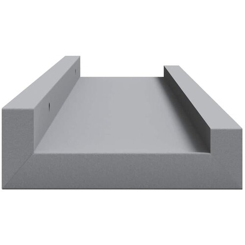  Zidne police za fotografije 2 kom sive 40 x 9 x 3 cm MDF Slike