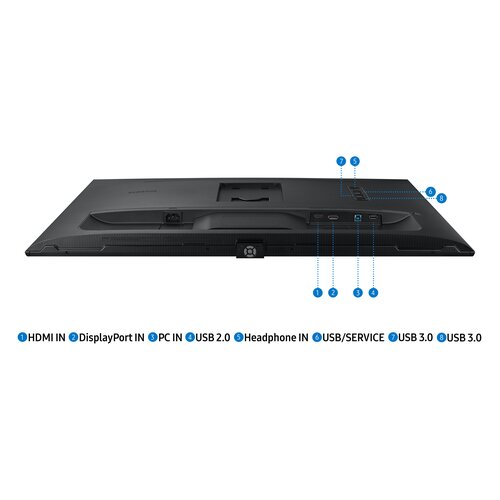 Samsung monitor B2B S32A600NWU, 32&amp;#039;&amp;#039;, va, 16:9, 2560x1440, dp, hdmi, usb-hub, izhod za slu&amp;scaron;al LS32A600NWUXEN Slike