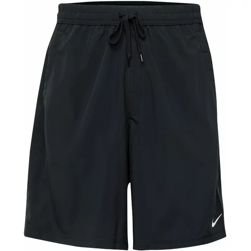 Nike Športne hlače 'FORM 9IN' črna / bela