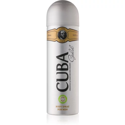 Cuba gold dezodorans u spreju bez aluminija 200 ml za muškarce