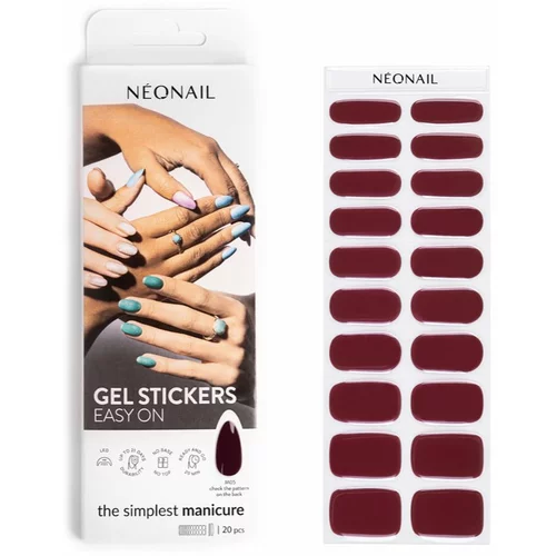 NeoNail Easy On Gel Stickers nalepke za nohte odtenek M05 20 kos