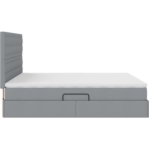  Krevet s od storage Svijetlo siva 180 x 200 cm Lažna koža Slike