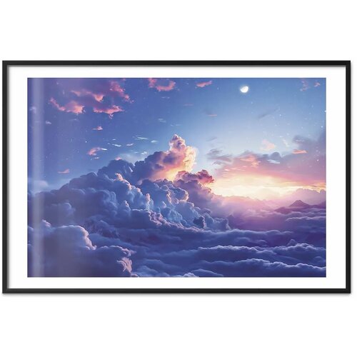  Plakat Night Concert in the Mountains: Clouds Illuminated by the Last Rays of the Sun 42x29.7 Cijene