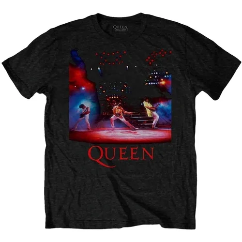 Queen Majica Live Shot Spotlight Unisex Black L