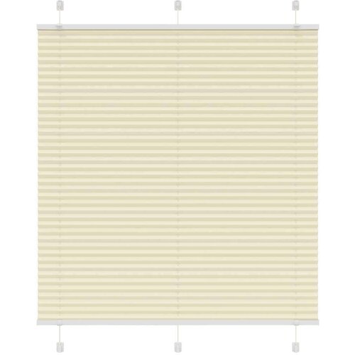 vidaXL Plisirana roleta krem 120x100 cm širina tkanine 119,4 cm Cijene