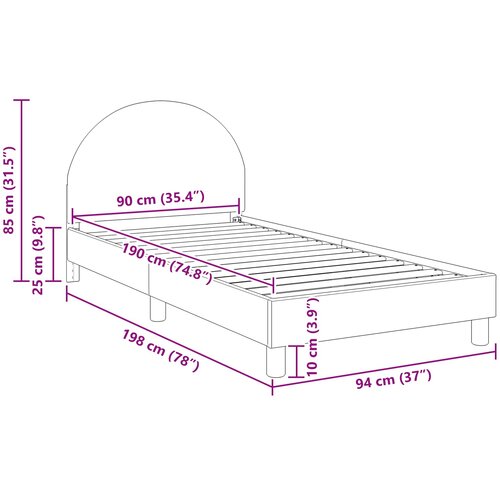  za djecu s uzglavljem Svjetlosiva 90x190 cm Boucl&amp;eacute; Slike