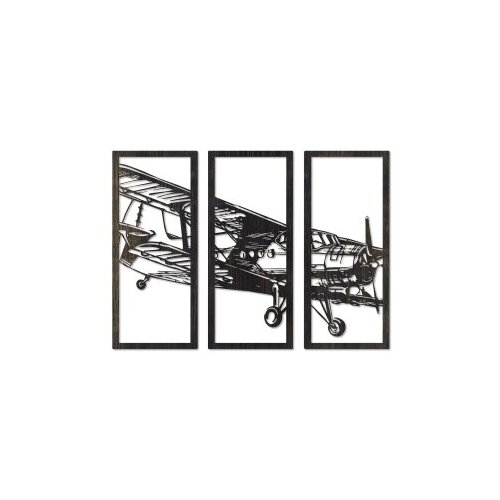 WALLXPERT set ukrasnih metalnih dodataka (3 komada) airplane APT315 Slike
