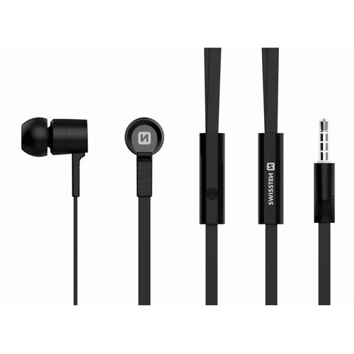 Swissten slu&amp;scaron;alice + mikrofon, In-ear, crne RAINBOW YS-D2 Slike