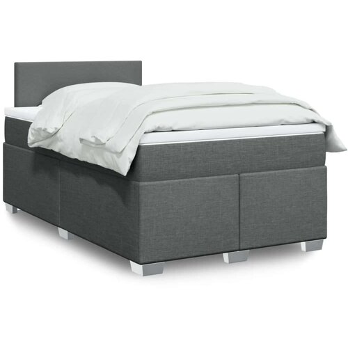  Krevet box spring s madracem tamnosivi 120 x 190 cm tkanina Cene