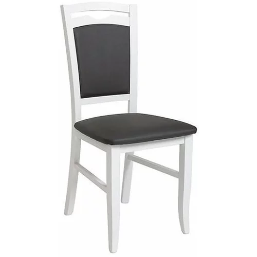 Black Red White Jedilni stol Liza - Bel/temno siv