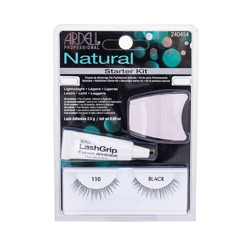 Ardell Natural 110 nijansa Black darovni set umjetne trepavice Demi Wispies 110 1 pár + ljepilo za umjetne trepavice 2,5 g + aplikator Cijene