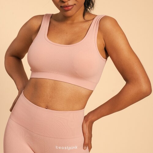 BeastPink ženski sportski bralette Hyper Pink Slike