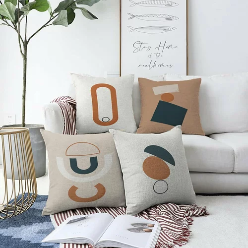 Minimalist Cushion Covers set od 4 ukrasne jastučnice Luka, 55 x 55 cm