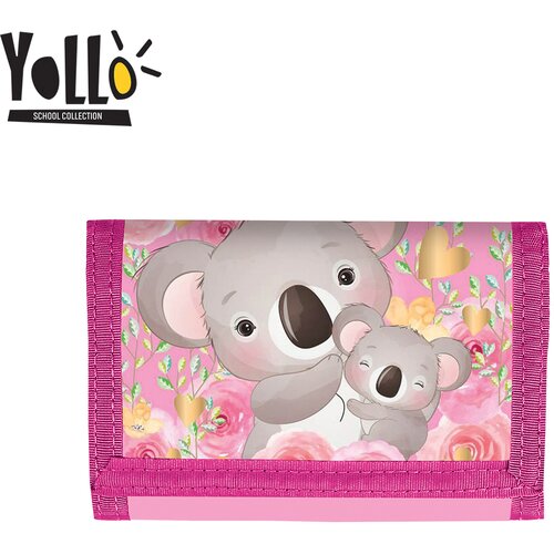 Scool YL069 Dečiji novčanik 26x12cm, Ružičasti Slike