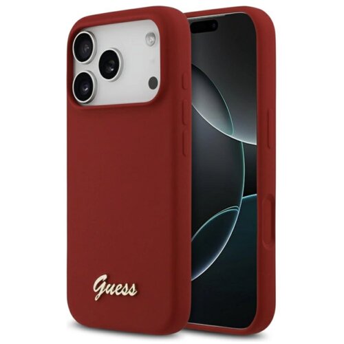 Guess SILIKONSKI OVITEK Z NAPISANIM KOVINSKIM LOGOM ZA IPHONE 17 PRO, OVITEK MAGSAFE, (5000336885) Cene