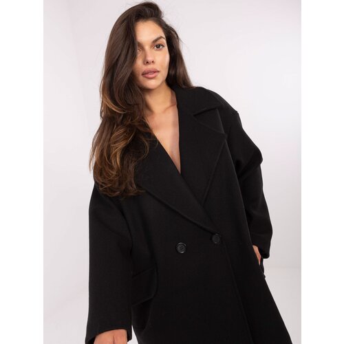 RUE PARIS Coat-IT-EN-A9582.86-black Cene