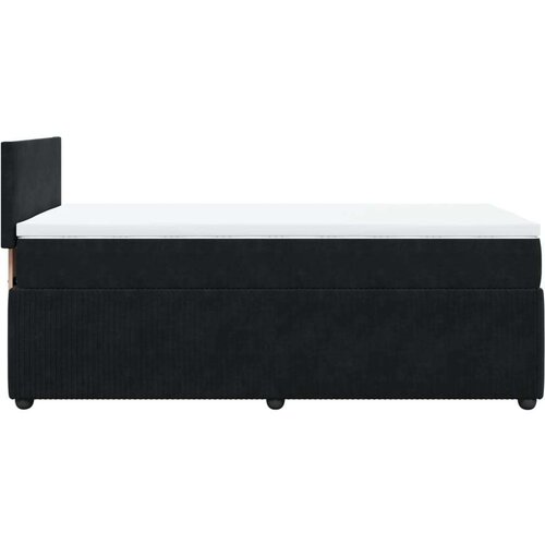 VidaXL box spring krevet s madracem crni 80 x 200 cm bar&amp;scaron;unasti Slike