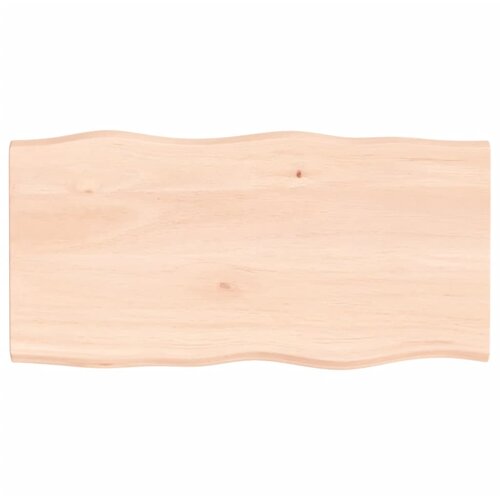 VidaXL Mizna plo&amp;scaron;ča 100x50x2 cm neobdelana trdna hrastovina Slike