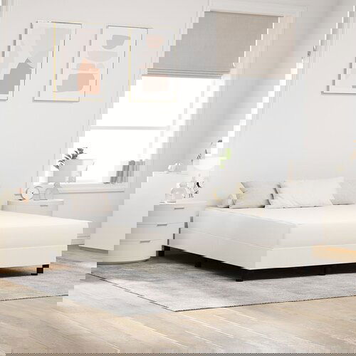 vidaXL Pocket Spring Krevet Madrac Krem Srednji 160x200x20 cm Tkanina Cijene
