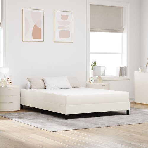 vidaXL Žepna Pomlad Postelja Mat 160x200x20 cm Krem Tkanina Cene