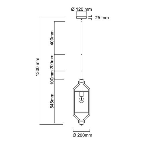 Open Design OR85877 - Luster na &amp;scaron;tapu ZUNDO 1xE27/15W/230V braon/bež Slike