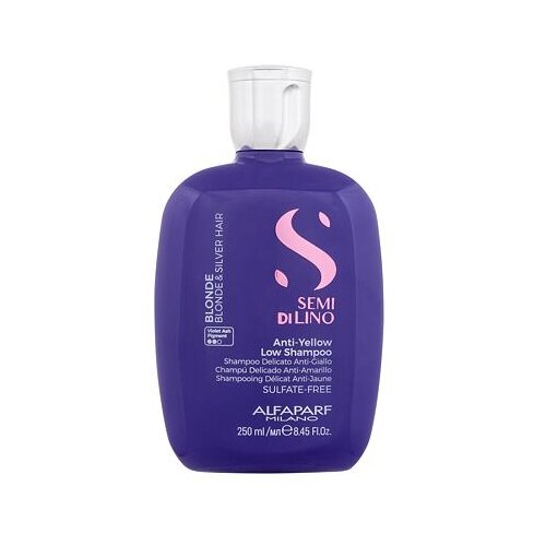 Alfaparf semi di lino anti-yellow low shampoo šampon za svetle lase za sive lase 250 ml za ženske Cene