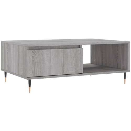 Maison Chic Klubska mizica - kavna mizica - Nizka mizica siva sonoma 90x60x35 cm inženirski les, (21752467) Slike