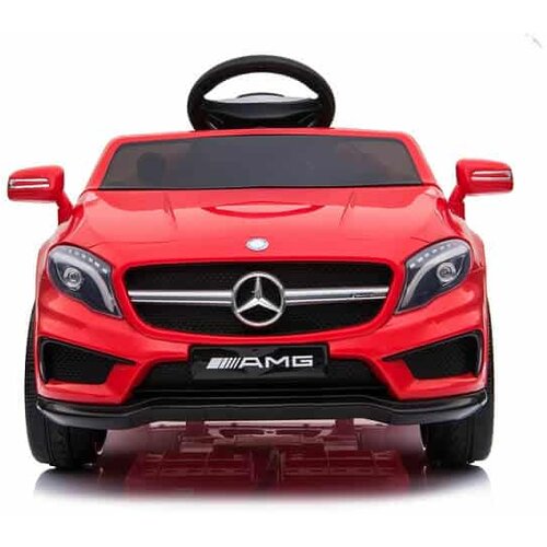  Auto za decu Mercedes GLA 45 AMG na akumulator sa mekim gumama i kožnim sedištem – crveni Cene