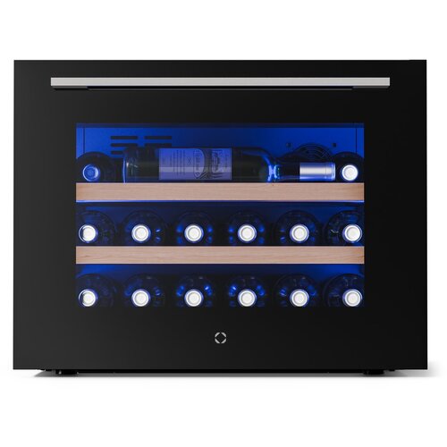 Klarstein Illuminosa vgradni hladilnik za vino | Moderno | UV-za&amp;scaron;čita | 61 litrov | 19 steklenic | 60 cm Slike