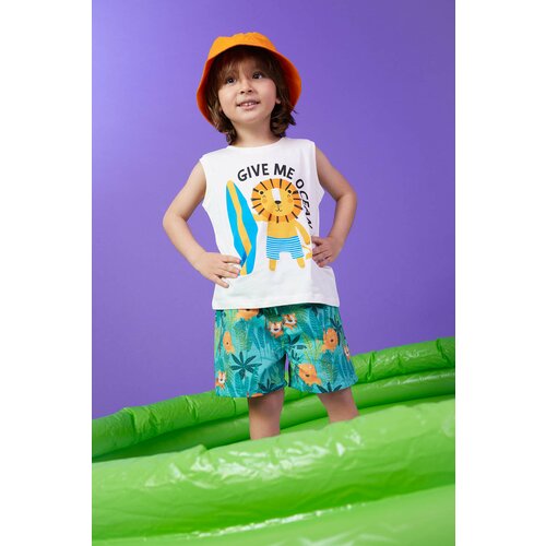 Defacto Baby Boy Tropical Patterned Sea Shorts Cene