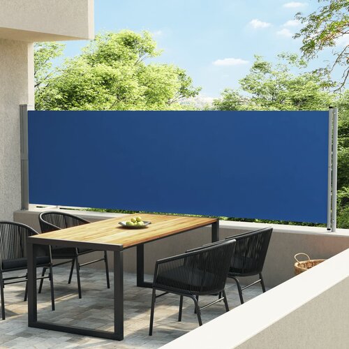  The Living Store Zložljiva stranska tenda za teraso 140x600 cm modra - Stranska Tenda, (21456597) Cene
