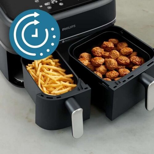 Friteza na Zrak Philips Na351.00 Crna Črna/Srebrna 9 L Slike