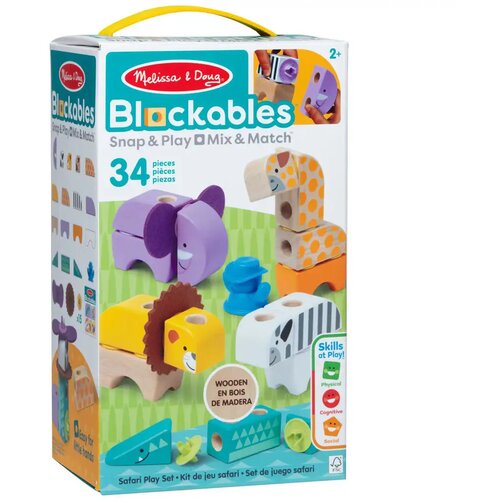 Spin Master Melissa&amp,Doug: Blockables - Drveni set za igru sa safari životinjama - Cijene