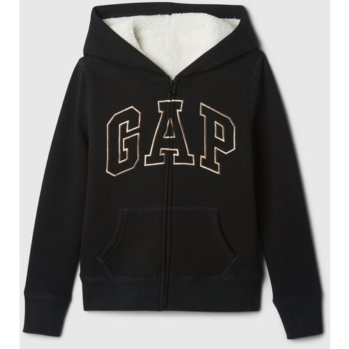 GAP Children's sherpa sweatshirt with logo - Girls Cene