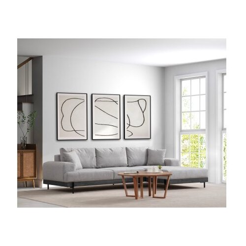 Atelier Del Sofa ugaona garnitura Eti Black Right Grey Slike