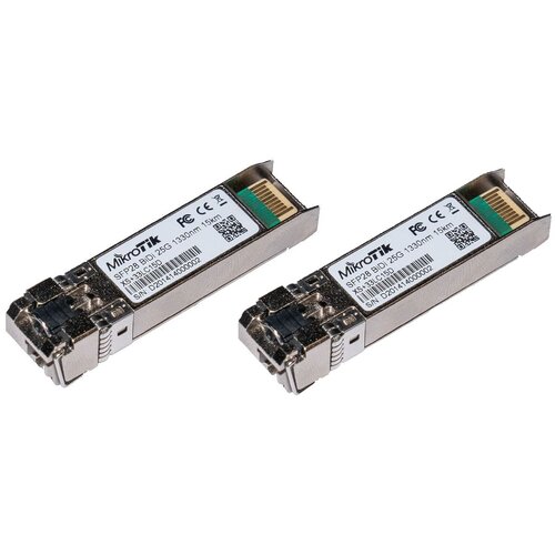  Mikrotik SFP /SFP+ /SFP28 BiDi: XS+2733LC15D network transceiver module Fiber optic 25000 Mbit /s LC 1330 nm Cijene