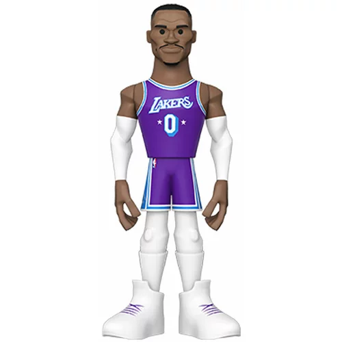 Funko russell westbrook 0 los angeles lakers pop! gold premium chase figura 13 cm