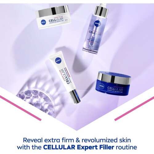 Nivea hyaluron cellular filler SPF15 darovni set dnevna krema za lice SPF15 50 ml + noćna krema za lice 50 ml za žene Slike