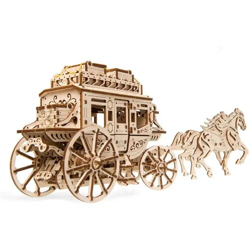 UGEARS 3D drvena mehanička puzzla Poštanska kočija Cene