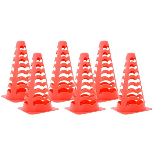 vidaXL Nogometni čunjevi 6 kom složivi narančasti 13 x 13 x 22,5 cm Cijene