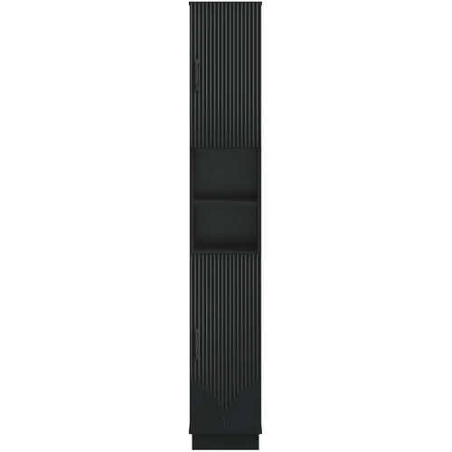  Kupaonski ormar s otvorenom policom HOORN Crna 30 x 31 x 187 cm - Crna Slike