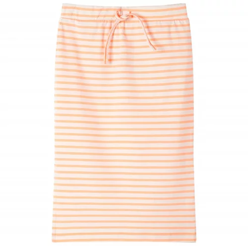  Dječja ravna suknja s prugama fluorescentno narančasta 92
