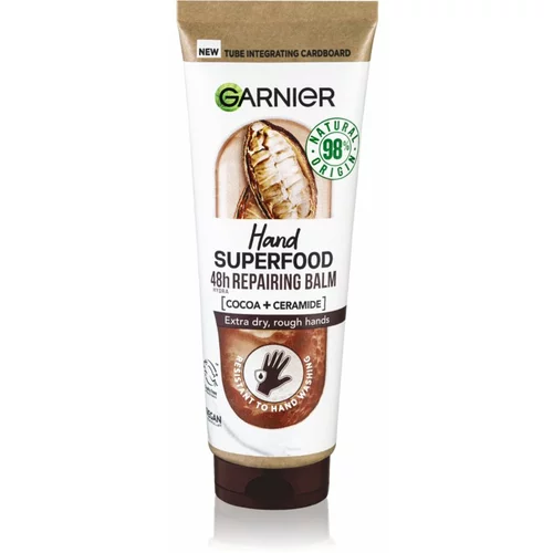 Garnier Hand Superfood regenerirajuća krema za ruke s kakaom 75 ml