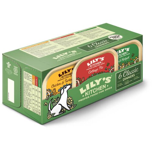 Lily's Kitchen classic dinners multipack - 3 okusi - 6 x 150 g Cene