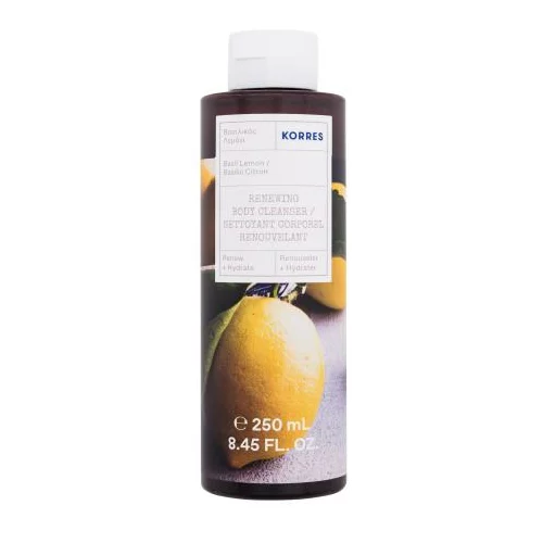 Korres Basil Lemon Renewing Body Cleanser hidratantni gel za tuširanje 250 ml za ženske
