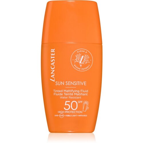 Lancaster Sun Sensitive Tinted Mattifying Fluid matirajuća emulzija vodootporna SPF 50 30 ml Cijene