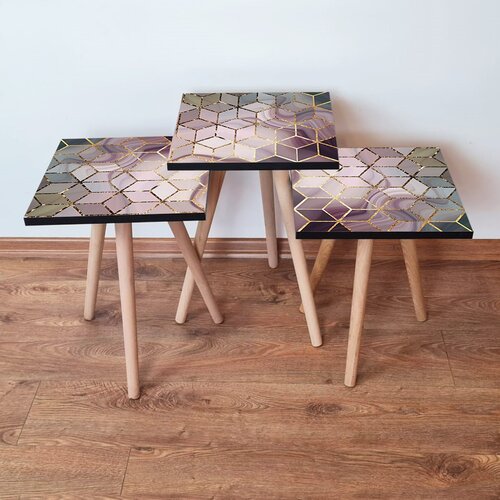 Hanah home set stolića za kafu 3Shp275, 3 dijela, &scaron;areni Cijene